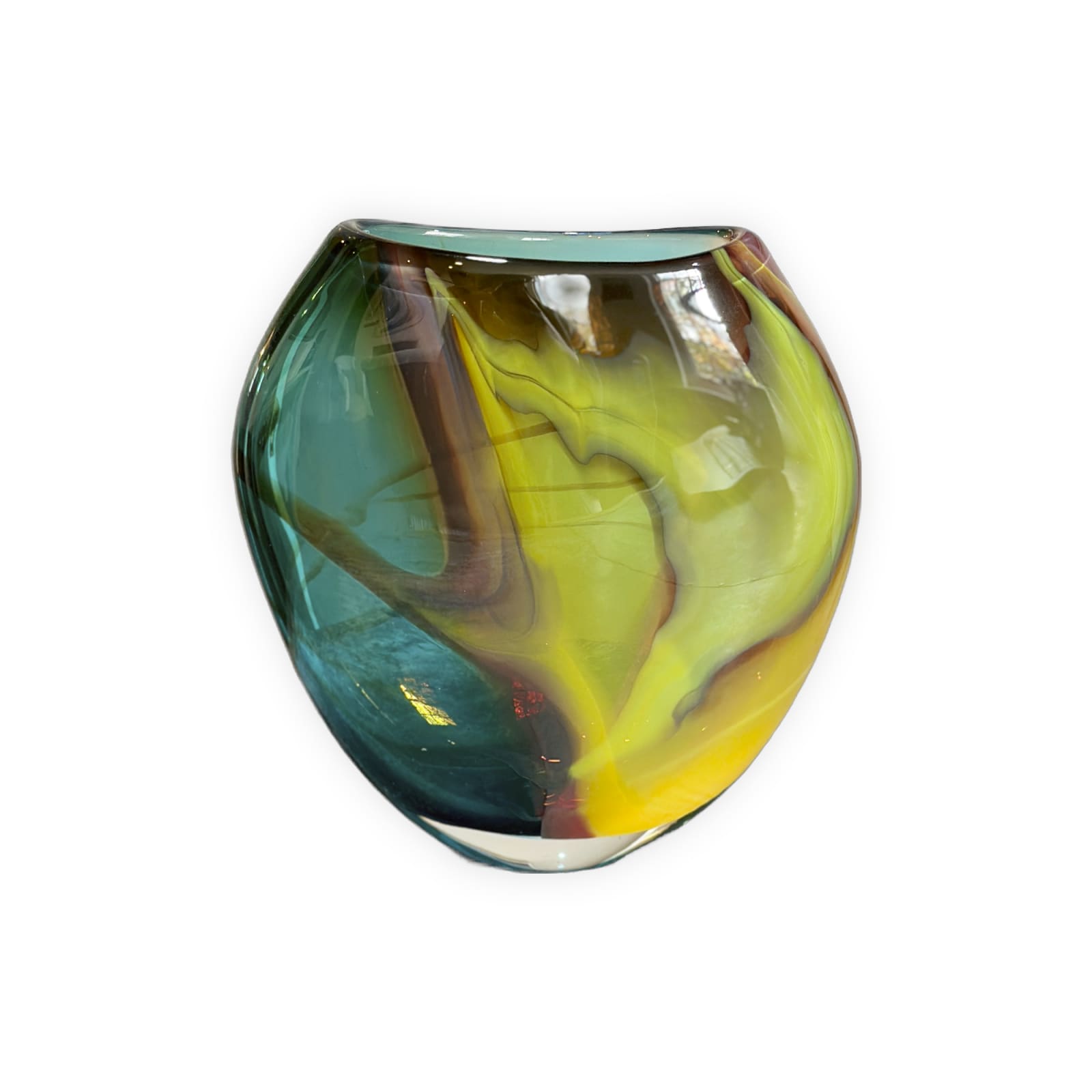 Phil Atrill, Small Copper Blue Horizon Vase, 2025