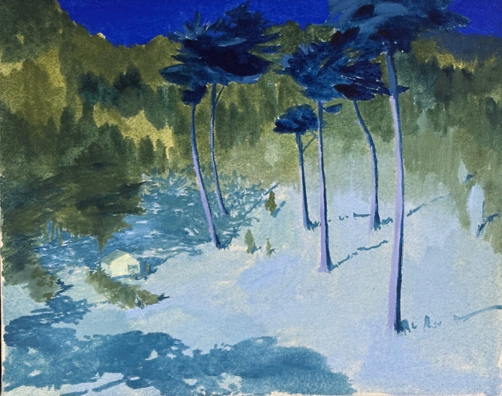 Charlotte Brisland, Looming Blues, 2025