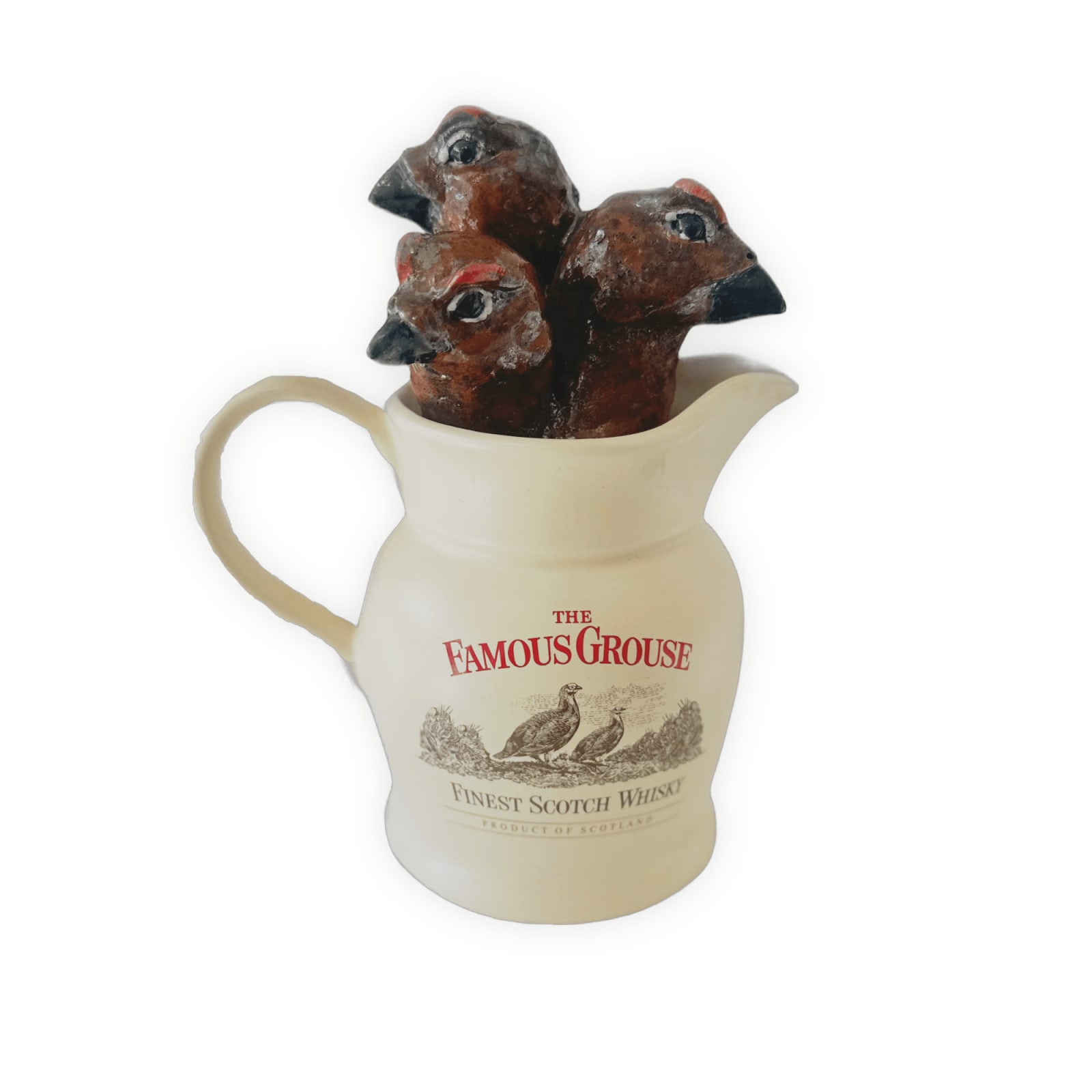 R & B Ceramics, 3 Grouse in Famous Grouse Jug, 2025