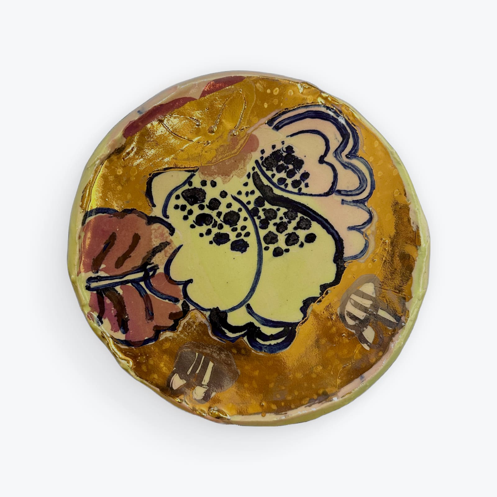 Louise Kaye, Golden Lilly Plate, 2025