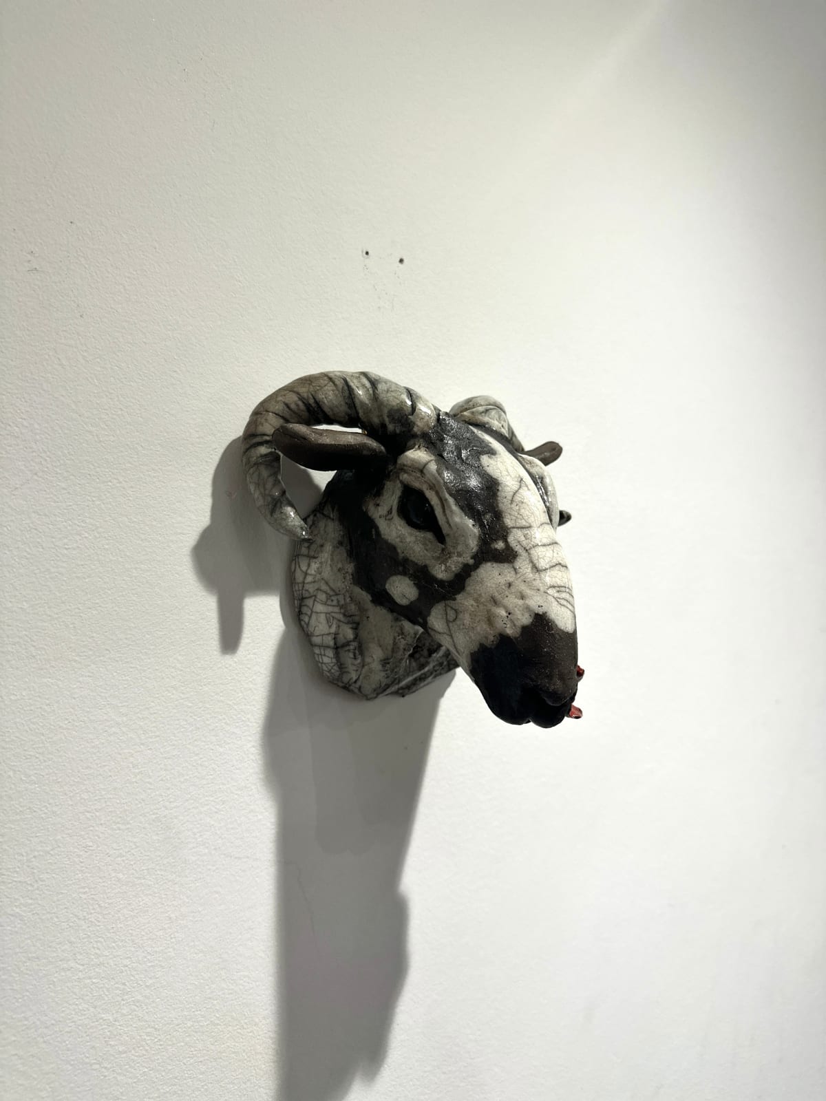 R & B Ceramics, Sheep Head with Poppy, 2025