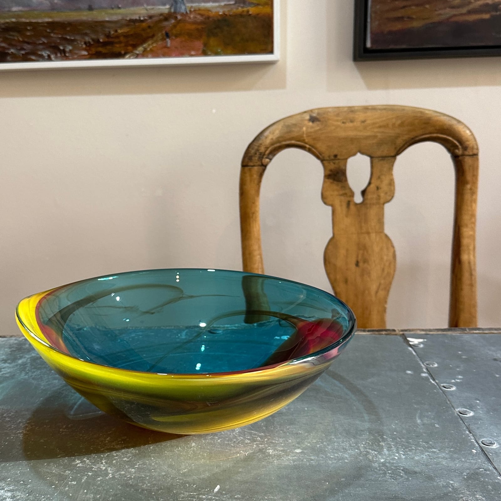 Phil Atrill, Copper Blue Horizon Bowl, 2025