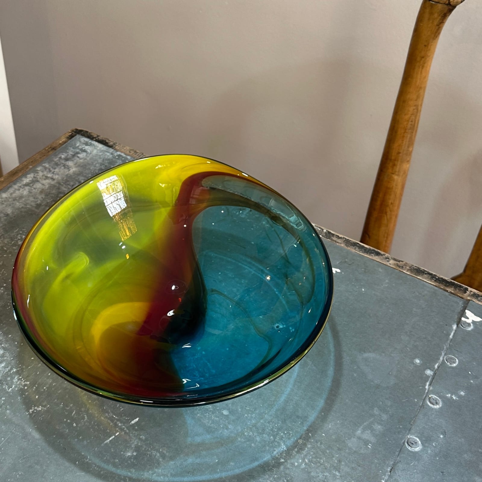 Phil Atrill, Copper Blue Horizon Bowl, 2025