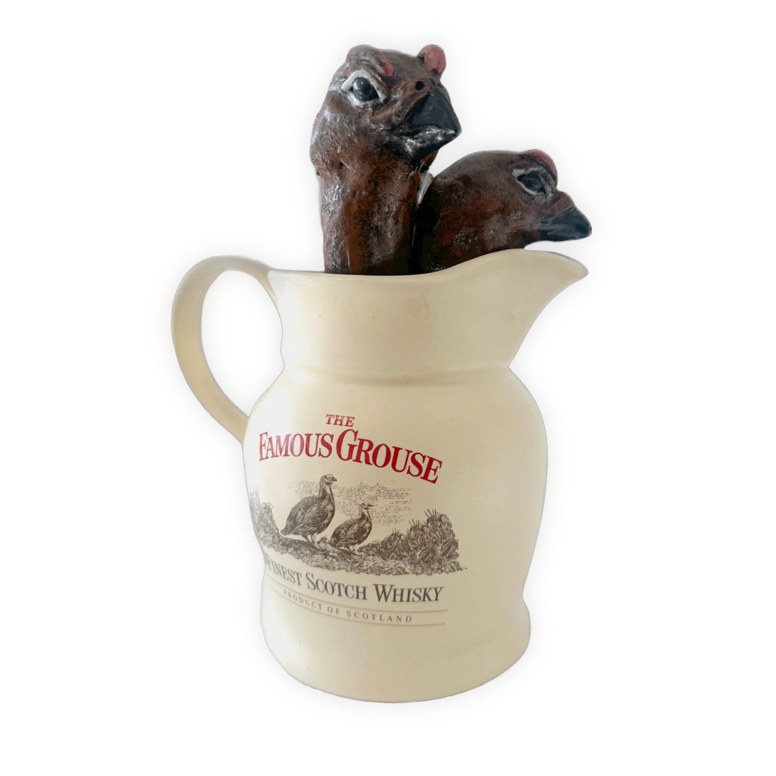 R & B Ceramics, 3 Grouse in Famous Grouse Jug, 2025