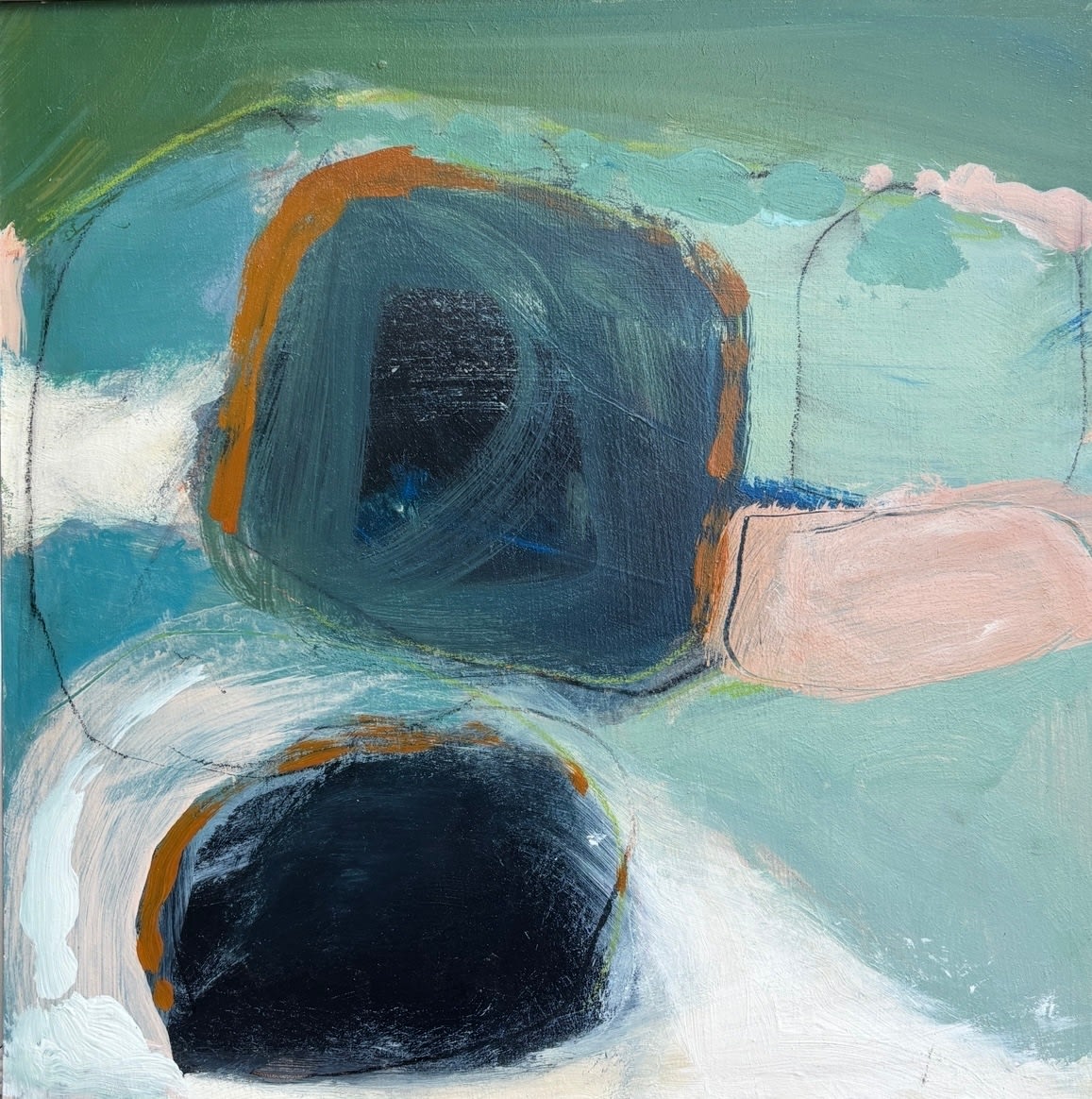 Claire Hankinson, Tide around the Rocks I, 2025