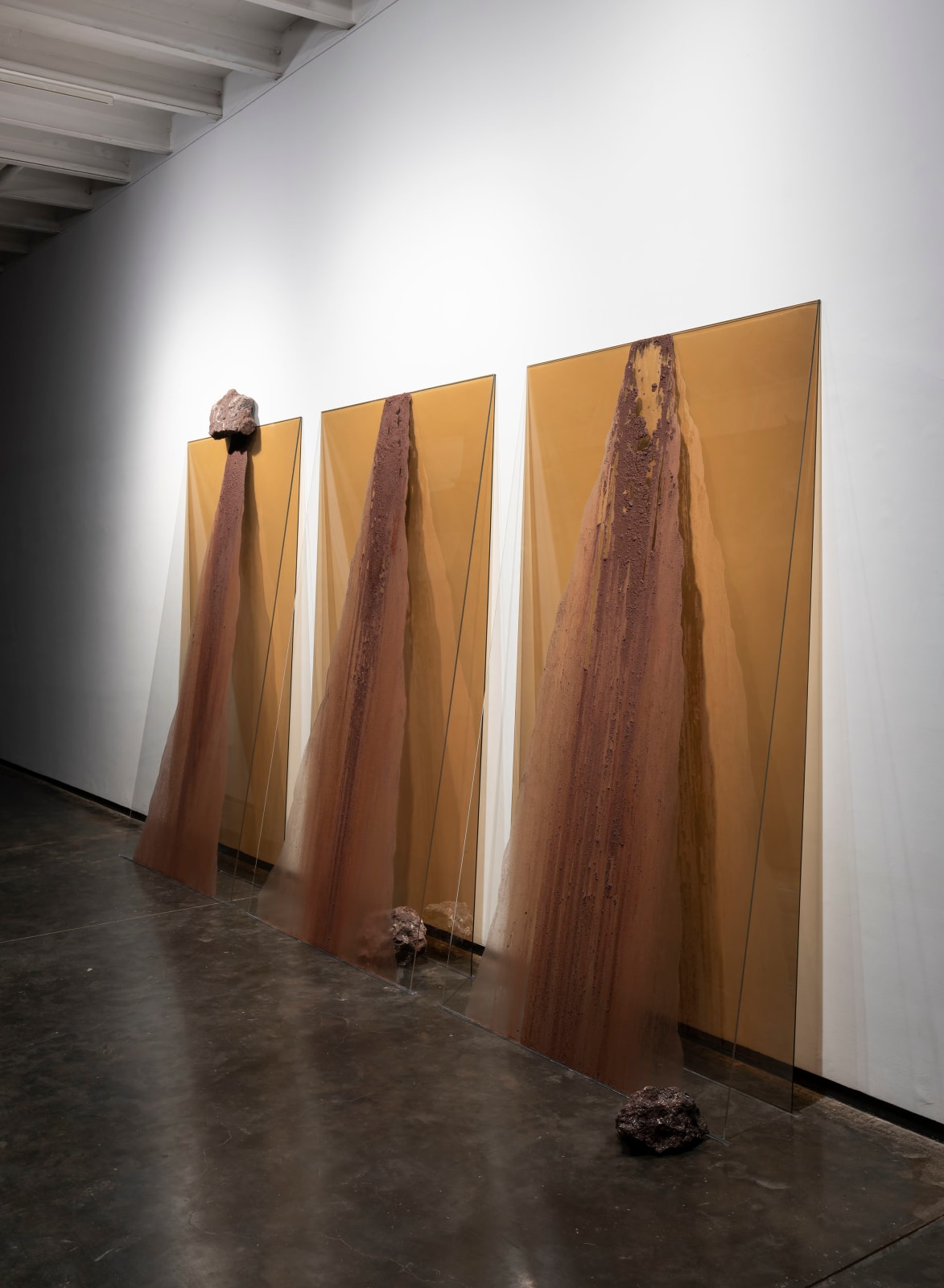 Neha Choksi, Crush a stone and let it rain down clarity. Hold time running. Held slant. Drop everything you cannot hold. Let the stone cry., 2024