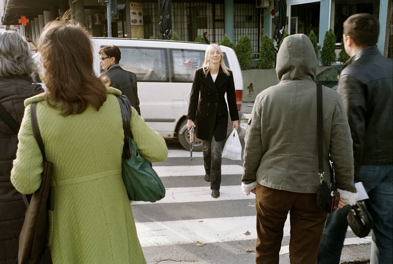 MilicaTomic, One day, instead of one night, A burst of machine-gun fire will flash, If light cannot come otherwise (Oskar Davico – fragment of a poem), 2009