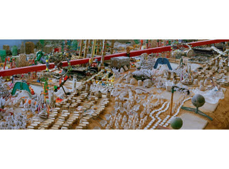 Vivan Sundaram, Barricade (with red beam), 2008