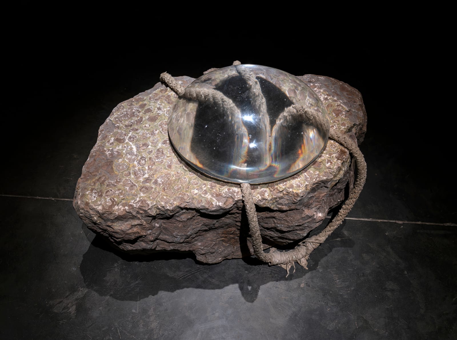 Neha Choksi, Watch the void exhale the weight of the sky. Hold wide the void. Held upon. Tug the cosmos and let it fall. Drag the hole to light., 2023-2024