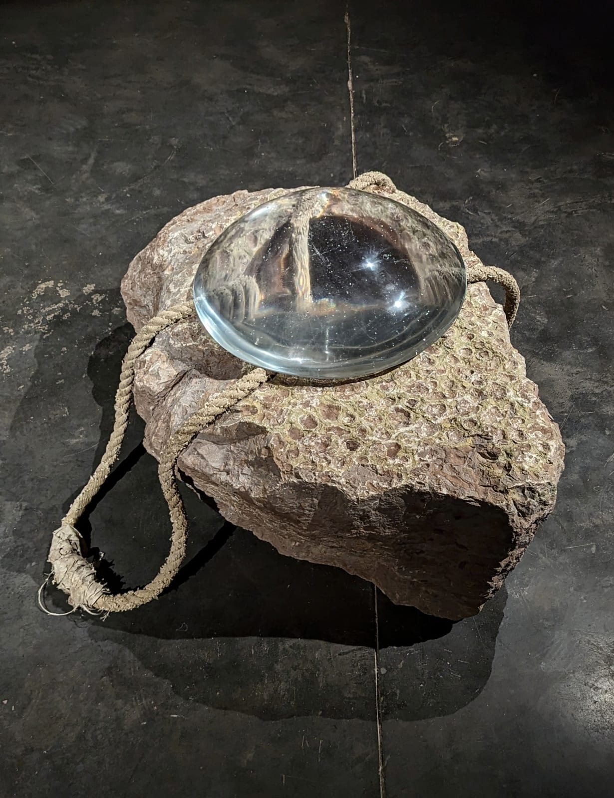 Neha Choksi, Watch the void exhale the weight of the sky. Hold wide the void. Held upon. Tug the cosmos and let it fall. Drag the hole to light., 2023-2024