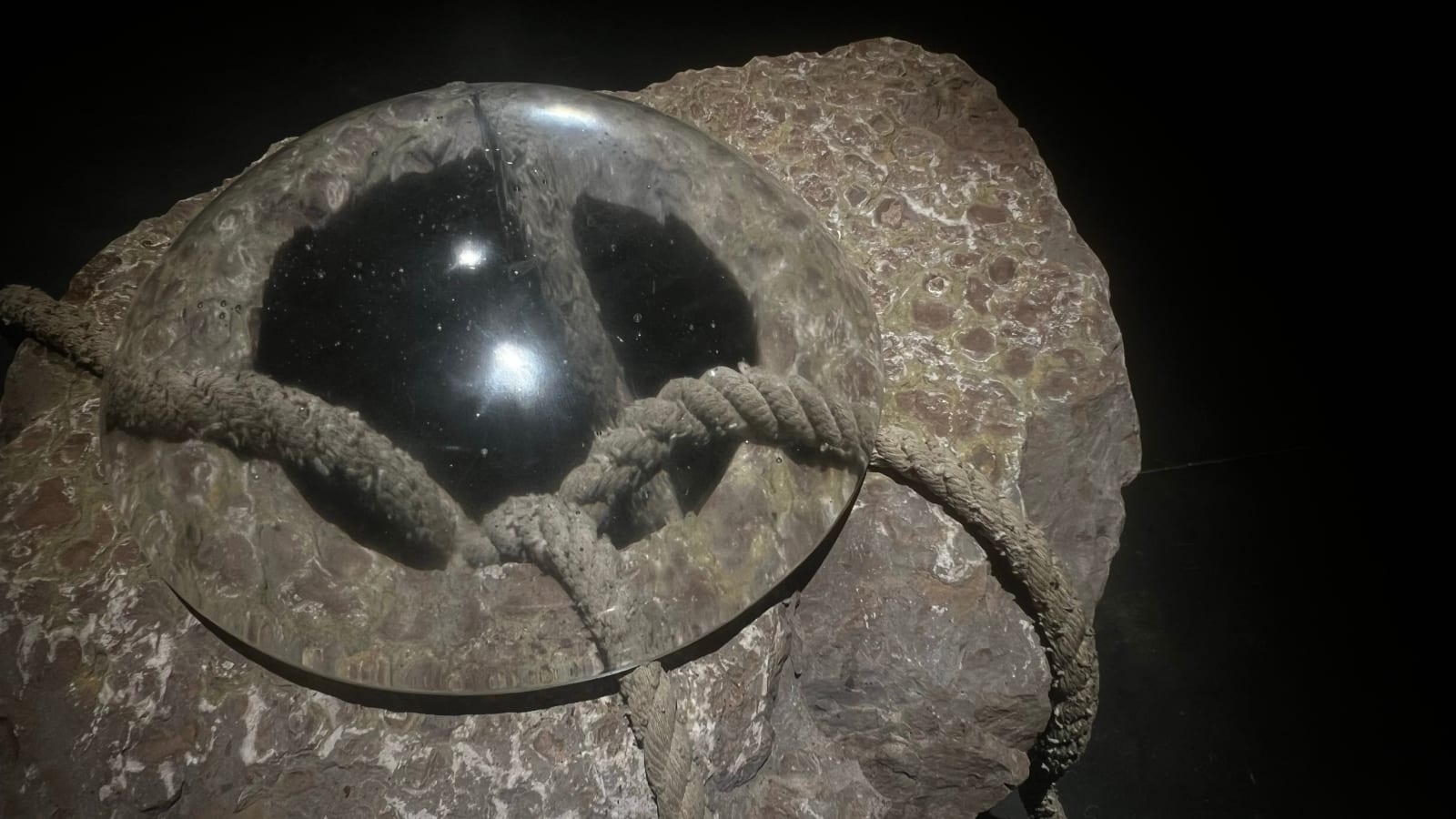 Neha Choksi, Watch the void exhale the weight of the sky. Hold wide the void. Held upon. Tug the cosmos and let it fall. Drag the hole to light., 2023-2024