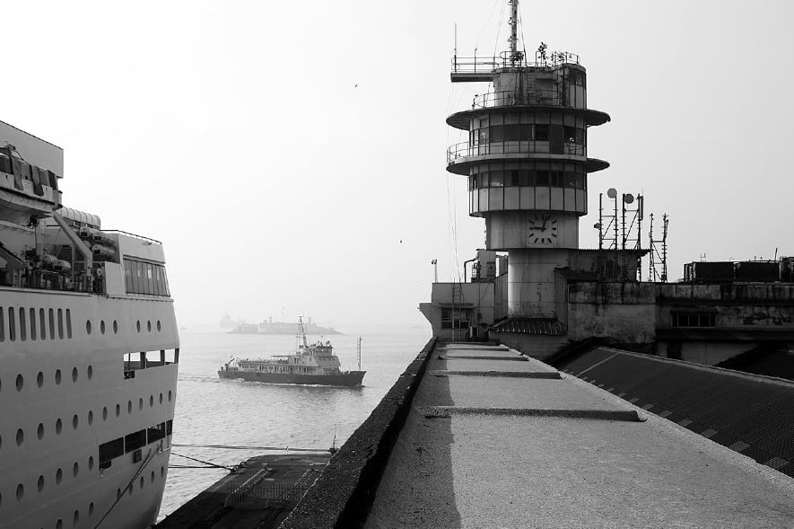 Chirodeep Chaudhuri, BALLARD PIER EXTENSION (BP-EX) CONTROL TOWER, 1960s. Ballard Pier, 2020