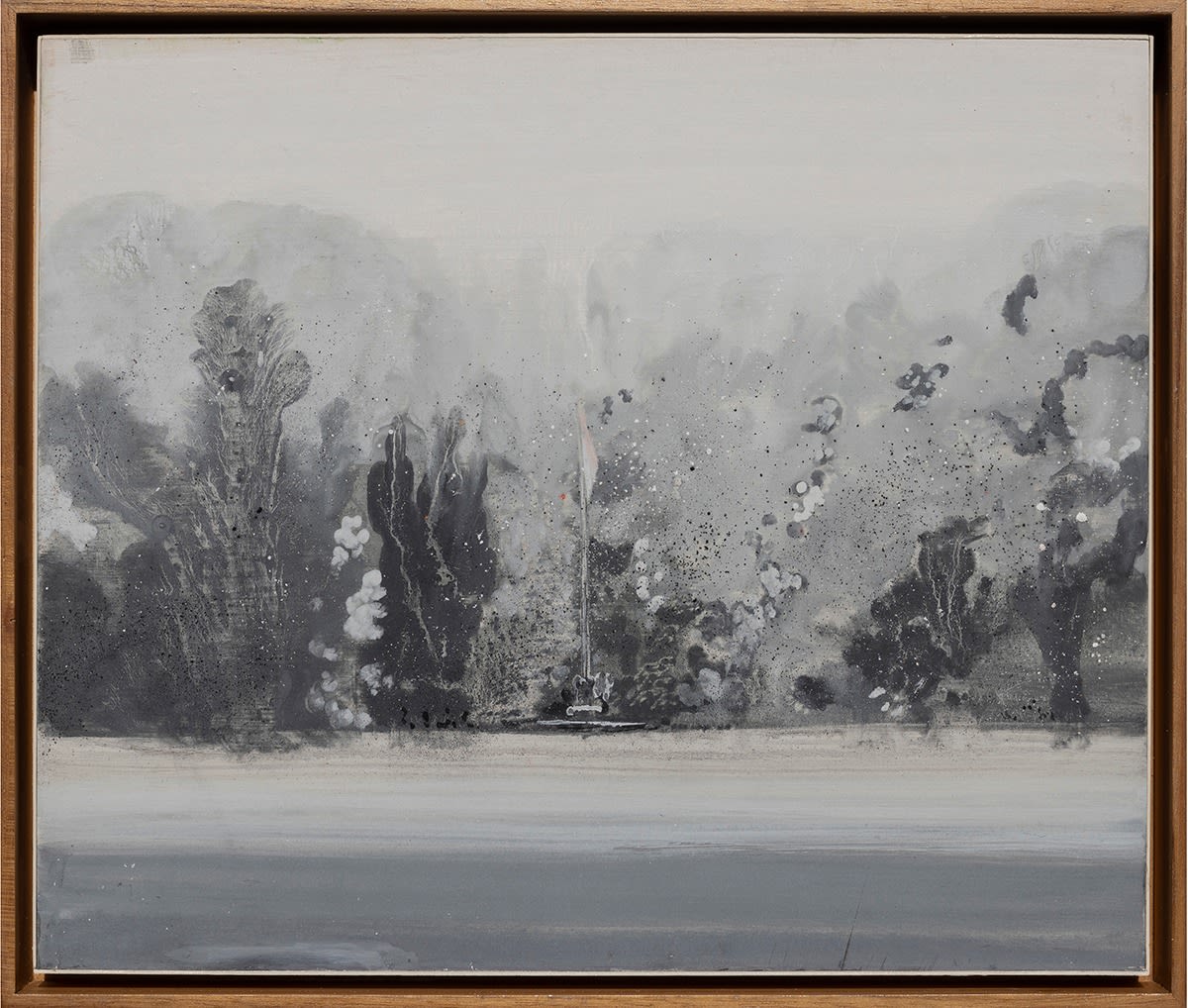 Mahesh Baliga, A Pole With a Cloth, 2021