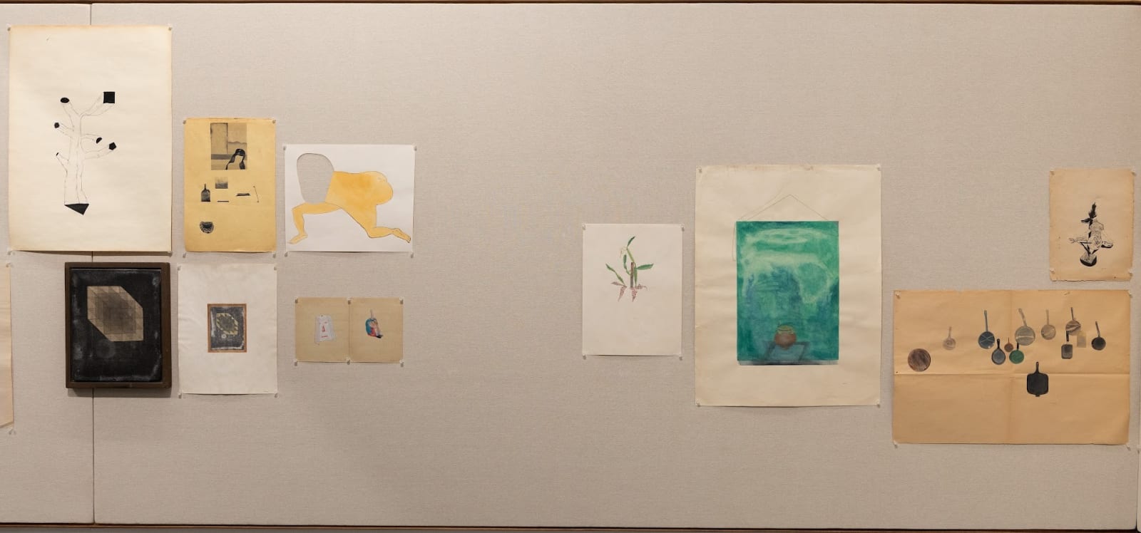 Shreyas Karle, Exit Only, No Exit/No Entry, Entry Only, Panel C , 11 Paintings, 2023