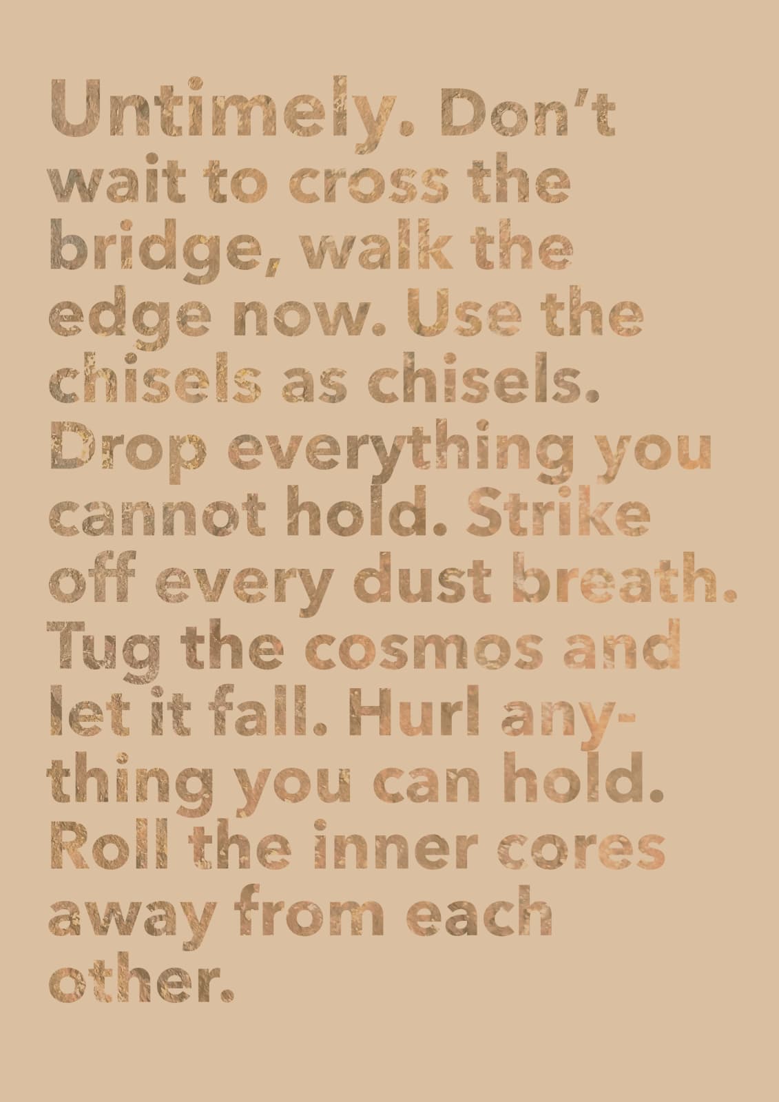 Neha Choksi, Porous Earth Scores, 2024