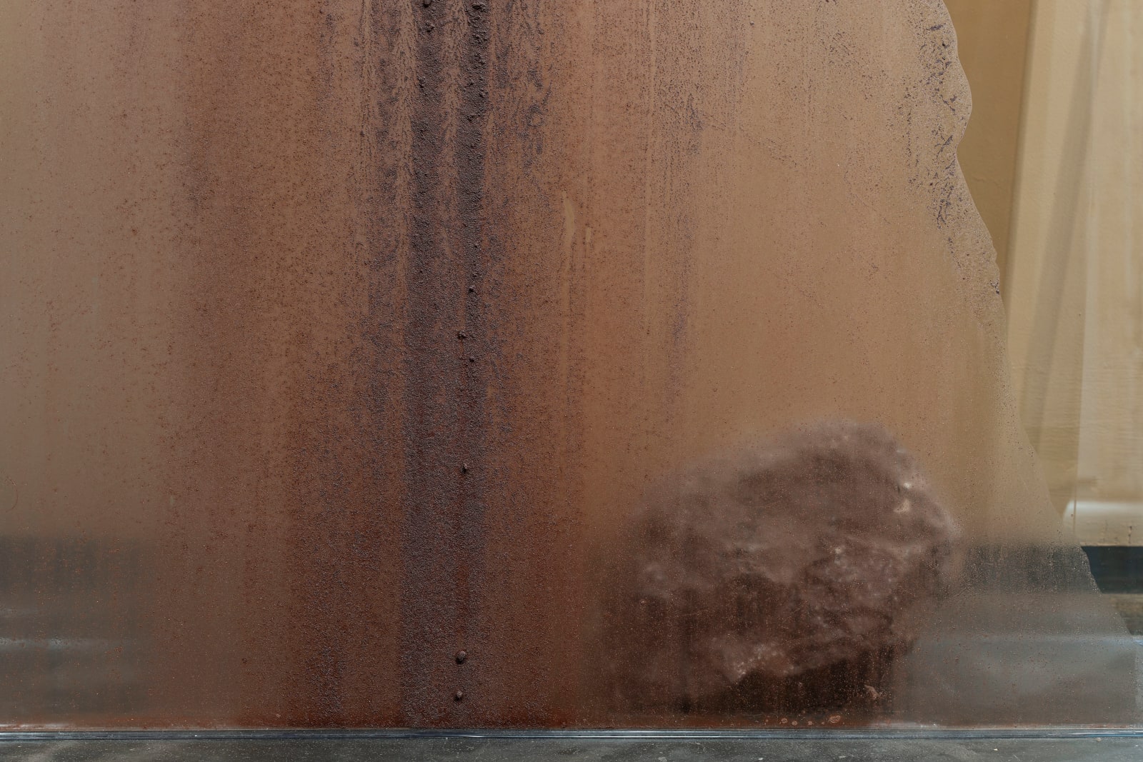 Neha Choksi, Crush a stone and let it rain down clarity. Hold time running. Held slant. Drop everything you cannot hold. Let the stone cry., 2024