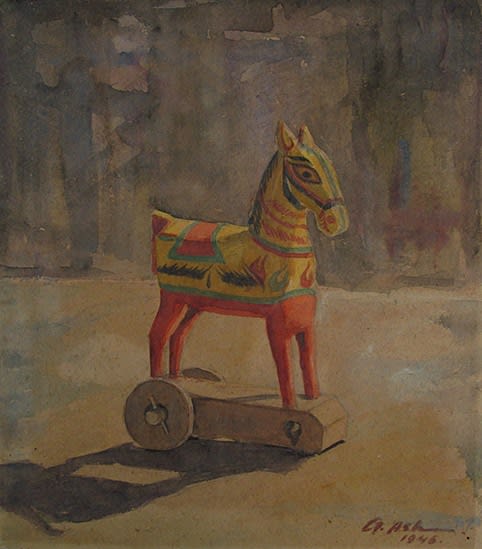 Gobardhan Ash, Wooden Horse, 1946