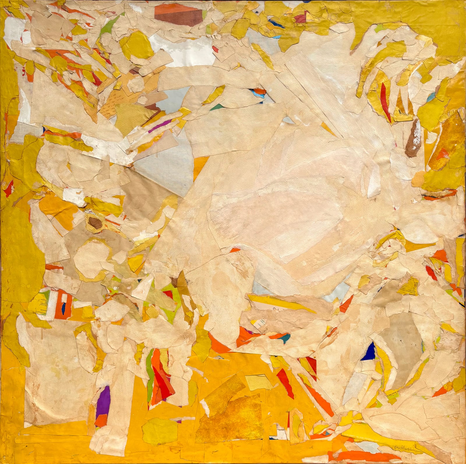 John Grillo, Untitled (Yellow Collage), 1962