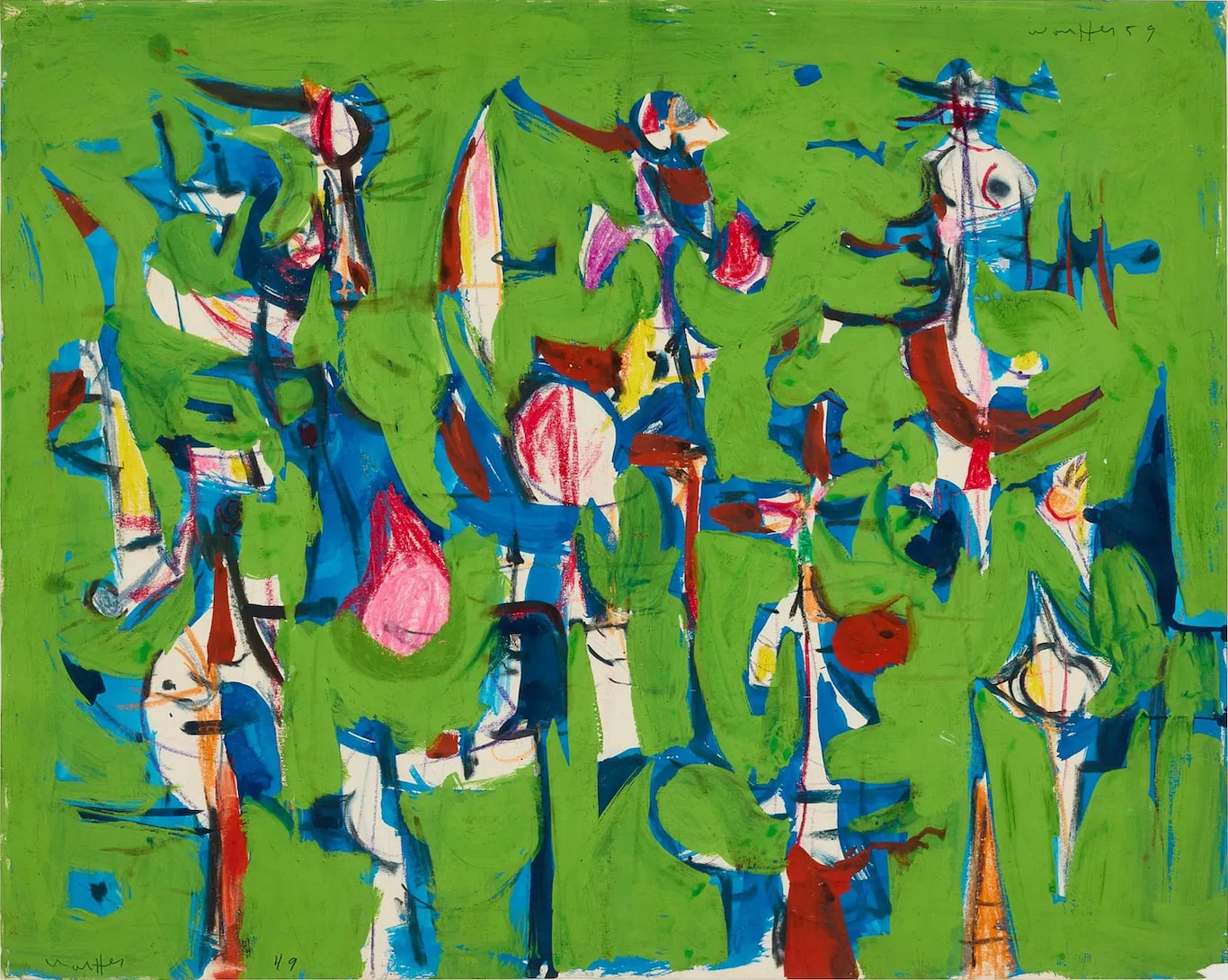 Emerson Woelffer, Untitled, 1949-59