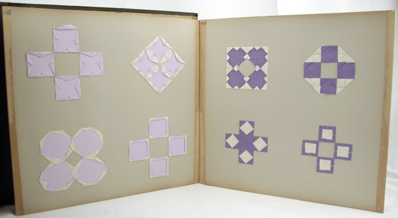 Froebel album. Paper folding spread