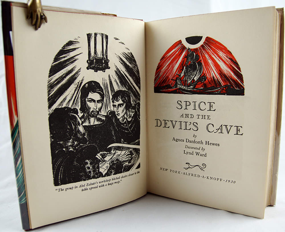 Spice and the Devil's Cave. Title-page spread