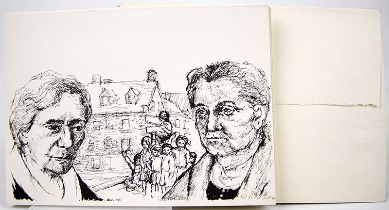 Women of Greatness in American Herstory. Illustrated card