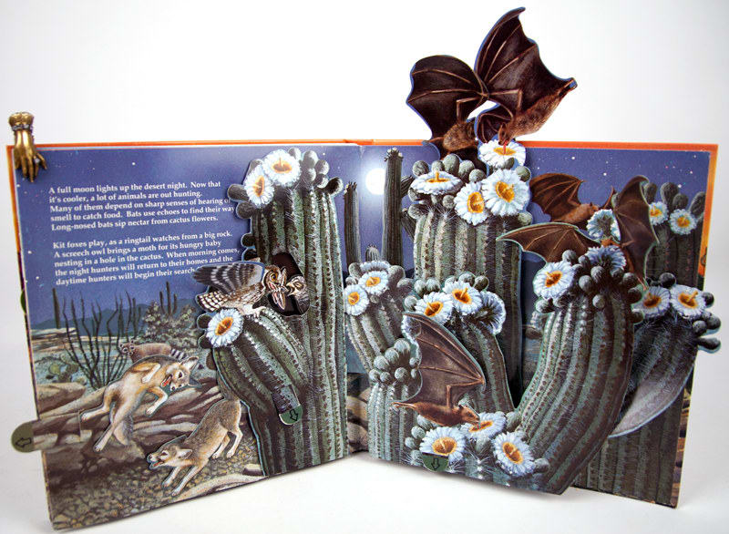 Creatures of the Desert World. Pop-up spread