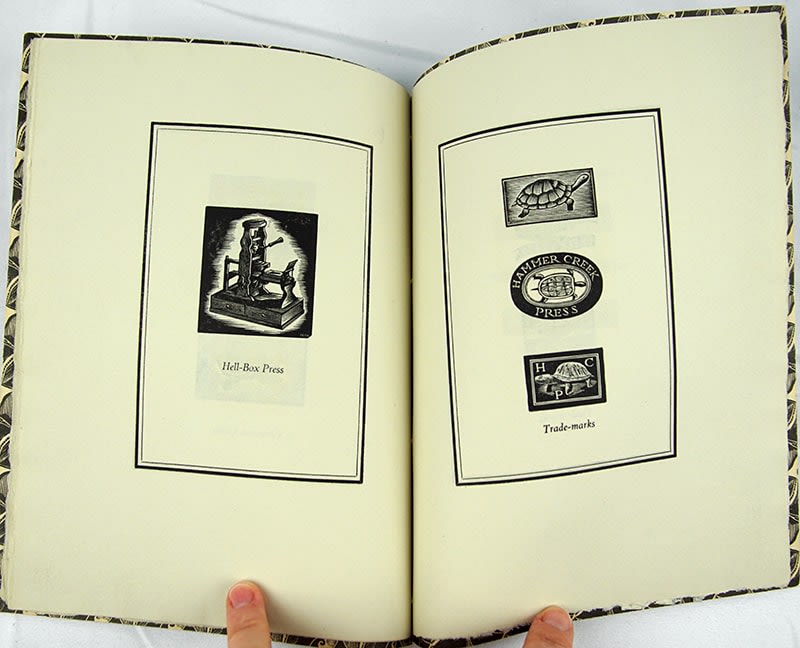 Wood Engravings by John DePol for the Hammer Creek Press. Illustrated spread