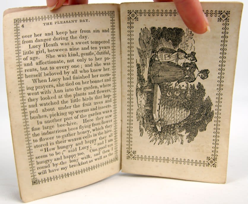 Little Lucy; or the Pleasant Day. Illustrated text spread