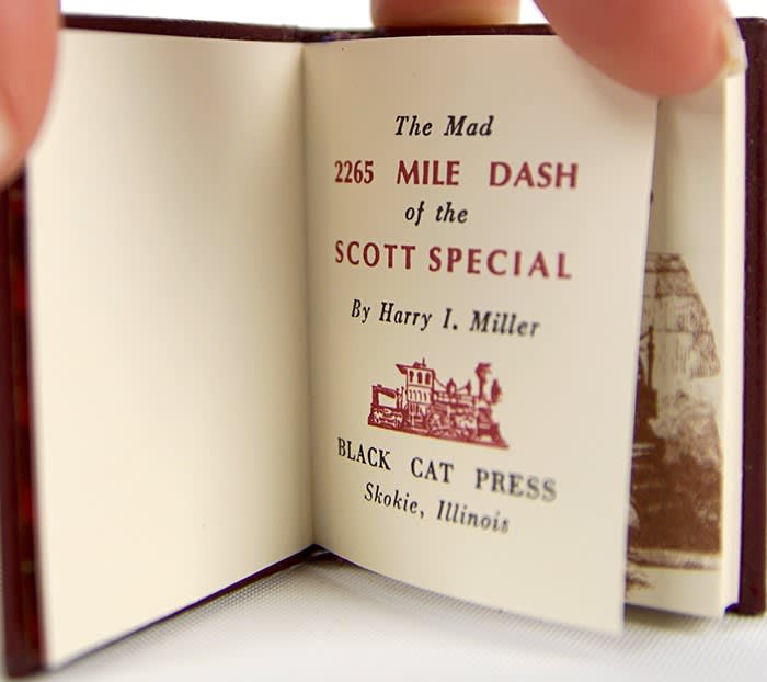 The Mad 2265 Mile Dash of the Scott Special by Harry I. Miller. Title page.