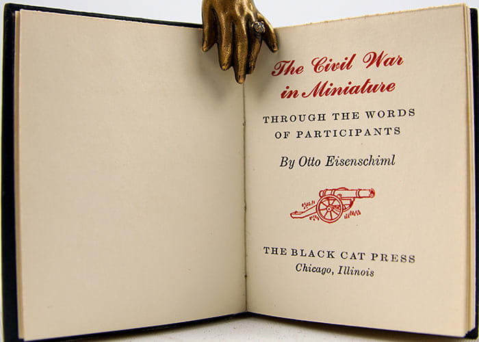 The Civil War in Miniature by Otto Eisenchiml. Title page.