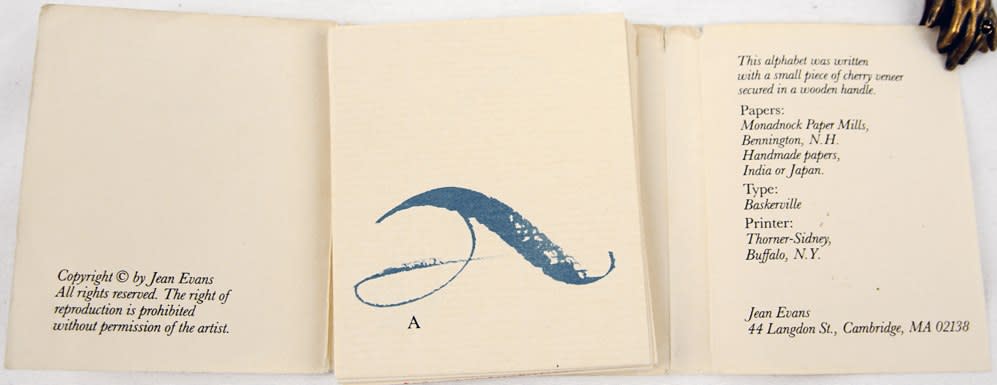 Alphabet. Text spread