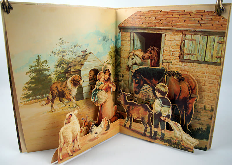 We Visit the Farm reproduction. Illustrated spread