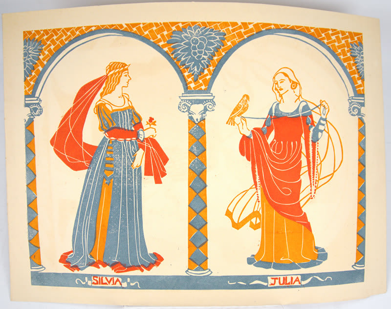 Ten Designs for the Two Gentlemen of Verona. Print