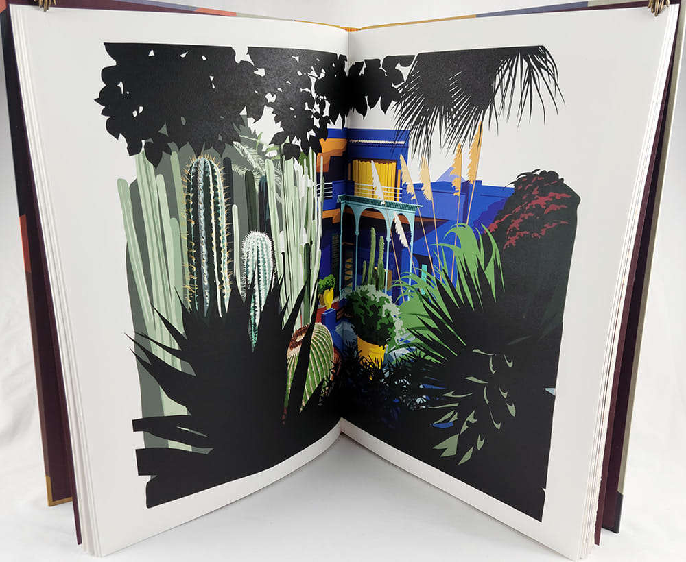Marrakesh. Illustrated spread