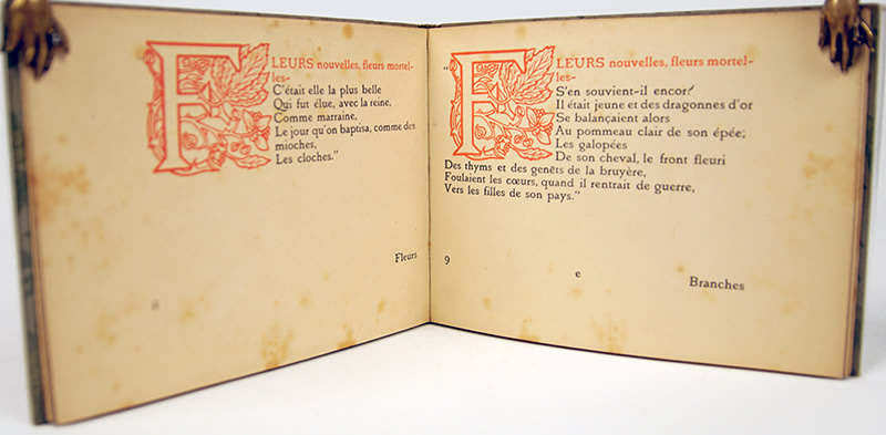 Les Petits Vieux by Emile Verhaeren. Text spread