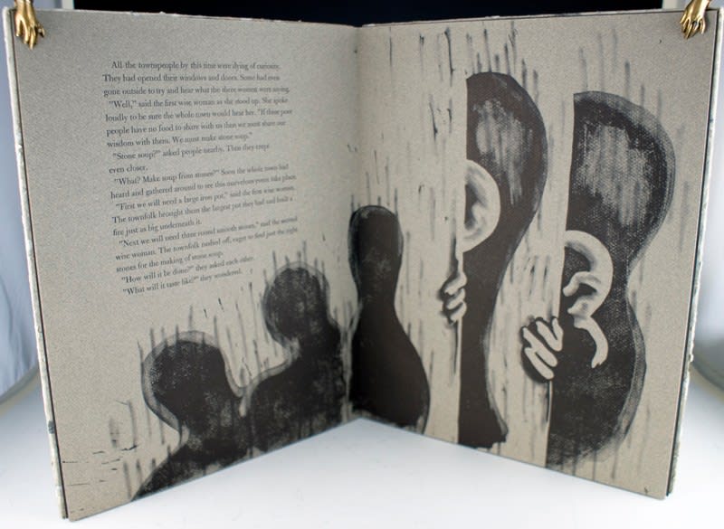 Stone Soup illustrated by Jean Butterfield. Interior page, illustration.