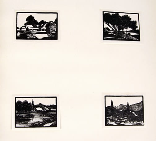 Woodcuts by Clare Leighton. Illustrations