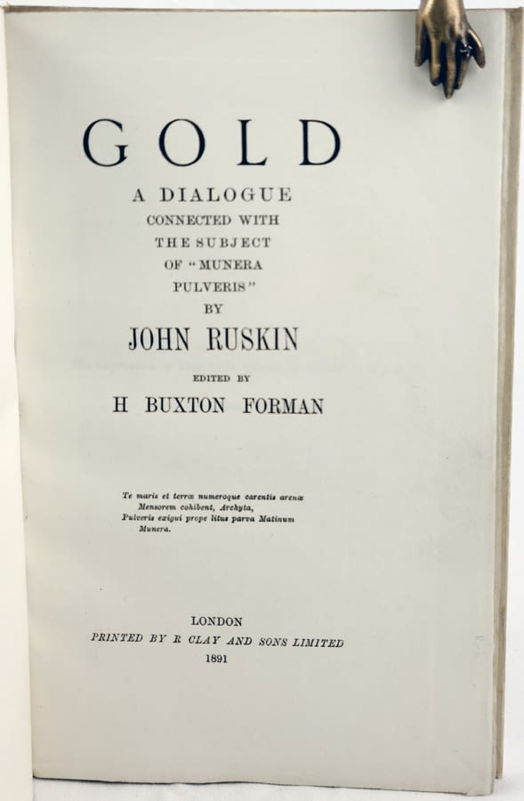 Gold. A Dialogue Connected with the Subject of