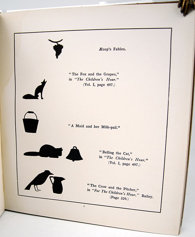 Silhouettes to Cut in School. Illustrated page