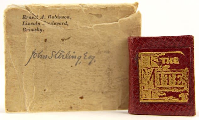 Mite. Front cover and envelope