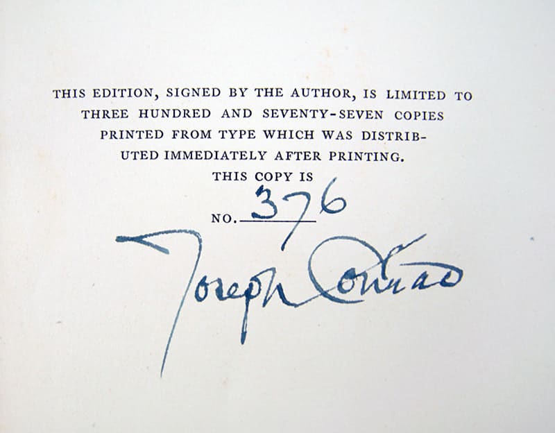 The Rover by Joseph Conrad. Colophon