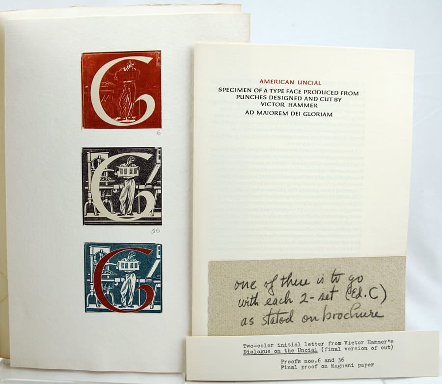 Proofs of two-color initial for Dialogue on the Uncial