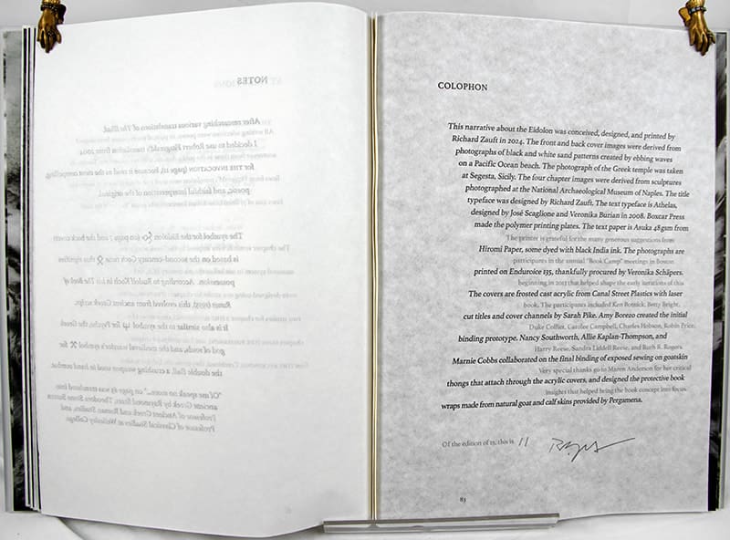 Eidolon. Colophon