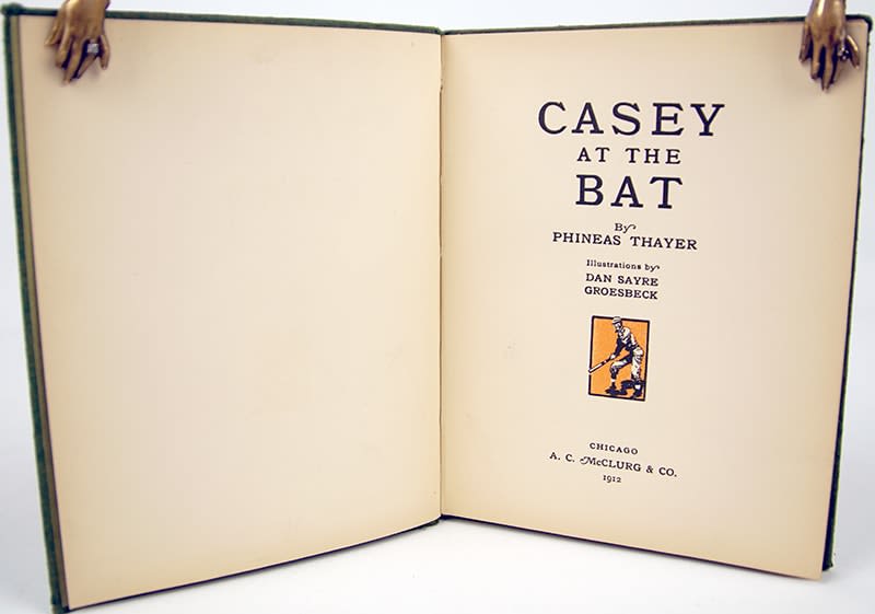 Casey at the Bat by Phineas Thayer. Title-page spread