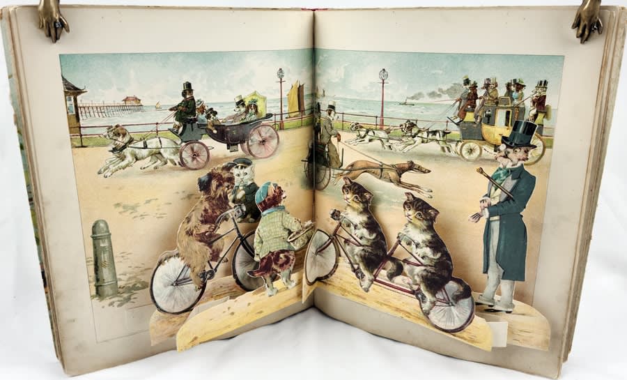 The Robins at Home. Pop-up spread