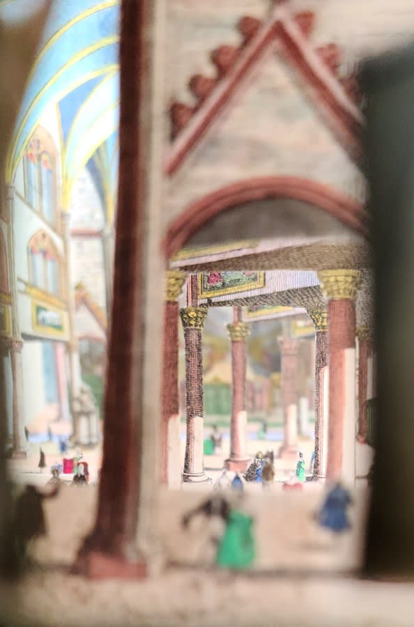 La cathedrale de Notre-Dame a Paris. The Cathedral of Our-Woman in Paris. Right side