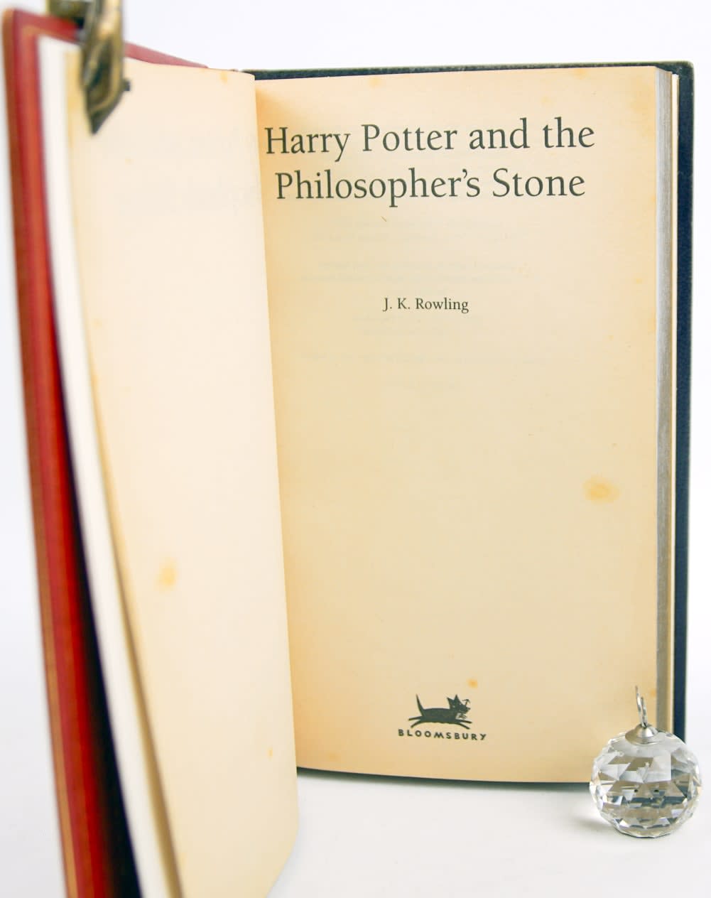 Harry Potter and the Philosopher's Stone by J. K. Rowling. Title page