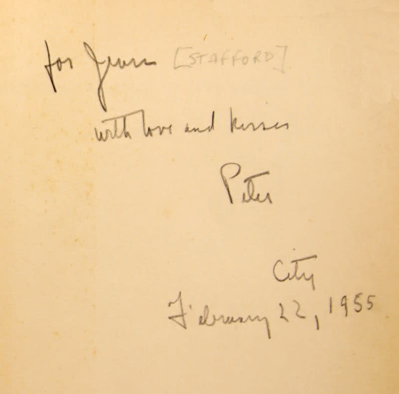 Tennessee Day in St. Louis by Peter Taylor. Inscription by author.