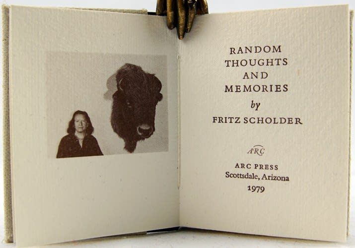 Random Thoughts and Memories. Title-page spread